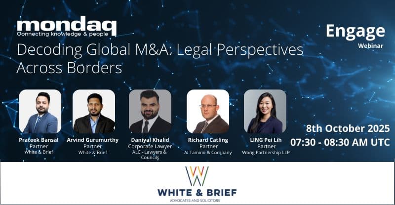 Daniyal Khalid to Speak at Mondaq Webinar on Global Mergers & Acquisitions and Cross-Border Dealmaking